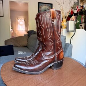 Sears Brown Vintage Cowboy Boots